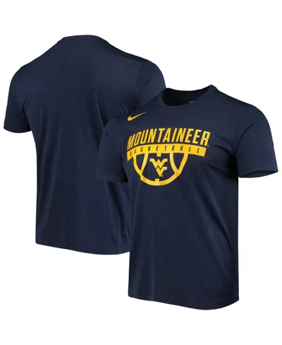 Nike Men's  Navy West Virginia Mountaineers Basketball Drop Legend Performance T-shirt