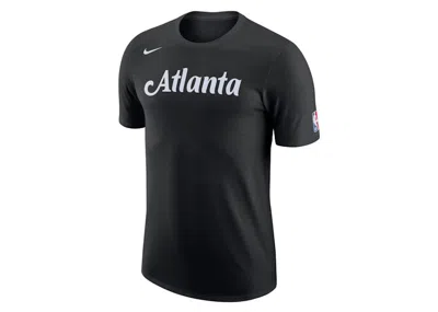Pre-owned Nike Men's  Nba Atlanta Hawks City Edition T-shirt In Black/white In Multi