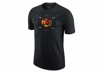 Pre-owned Nike Men's  Nba Atlanta Hawks T-shirt In Black