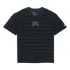 Nike Men's  Nba Brooklyn Nets Casual Sports Loose Alphabet Stripe Short Sleeve Black T-shirt