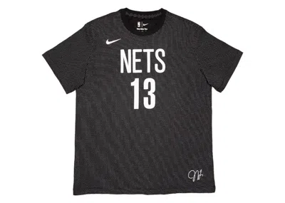 Pre-owned Nike Men's  Nba Brooklyn Nets James Harden T-shirt In Black