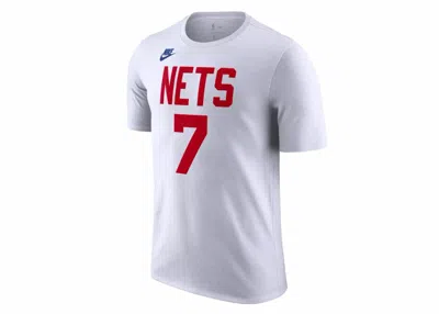 Pre-owned Nike Men's  Nba Brooklyn Nets Kevin Durant Graphic T-shirt In White