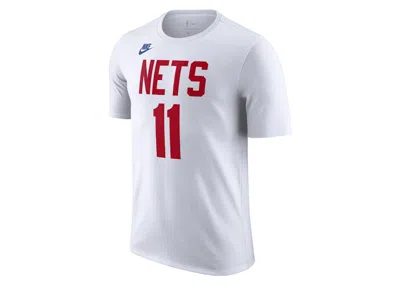 Pre-owned Nike Men's  Nba Brooklyn Nets Kyrie Irving Short Sleeve T-shirt In White/red