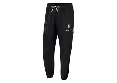 Pre-owned Nike Men's  Nba Brooklyn Nets Standard Issue Drifit Pants In Black