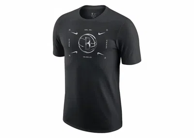 Pre-owned Nike Men's  Nba Brooklyn Nets T-shirt In Black