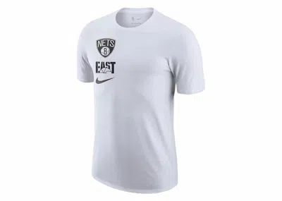 Pre-owned Nike Men's  Nba Brooklyn Nets T-shirt In White/black In Multi