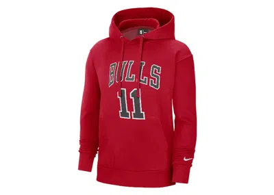 Pre-owned Nike Men's  Nba Chicago Bulls Demar Derozan Essential Fleece Pullover Hoodie In Red