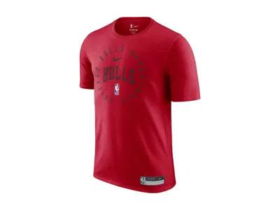 Pre-owned Nike Men's  Nba Chicago Bulls Drifit T-shirt In Red/black In Multi