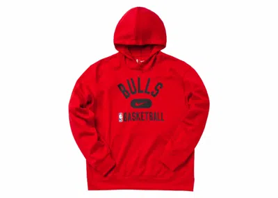 Pre-owned Nike Men's  Nba Chicago Bulls Spotligh Drifit Loose Fit Hoodie In Red/black In Multi