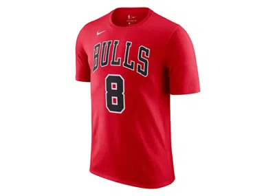 Pre-owned Nike Men's  Nba Chicago Bulls Zach Lavine T-shirt In Red