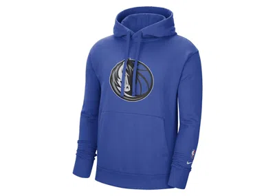 Pre-owned Nike Men's  Nba Dallas Mavericks Essential Fleece Hoodie In Blue