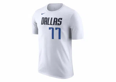 Pre-owned Nike Men's  Nba Dallas Mavericks Luka Doncic T-shirt In White/blue In Multi