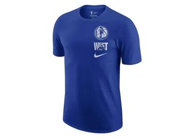 Pre-owned Nike Men's  Nba Dallas Mavericks T-shirt In Blue/white