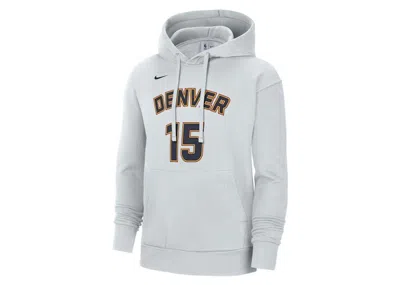 Pre-owned Nike Men's  Nba Denver Nuggets Nikola Jokic City Edition Fleece Pullover Loose Fit Hoodie In Platinum