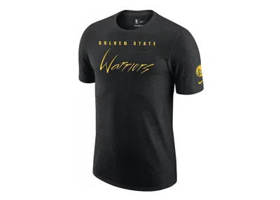 Pre-owned Nike Men's  Nba Golden State Warriors City Edition Loose Fit T-shirt In Black