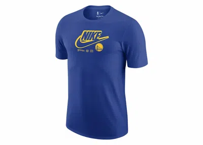 Pre-owned Nike Men's  Nba Golden State Warriors Essential T-shirt In Blue
