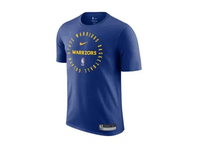 Pre-owned Nike Men's  Nba Golden State Warriors Ii T-shirt In Blue/yellow In Multi