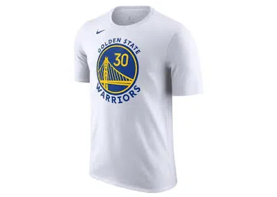 Pre-owned Nike Men's  Nba Golden State Warriors Stephen Curry T-shirt In White/blue In Multi