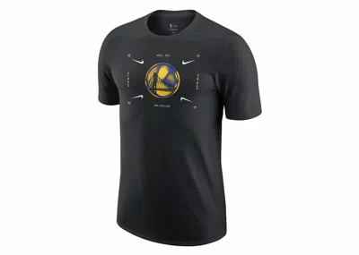 Pre-owned Nike Men's  Nba Golden State Warriors T-shirt In Black