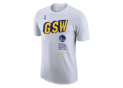 Pre-owned Nike Men's  Nba Golden State Warriors T-shirt In White
