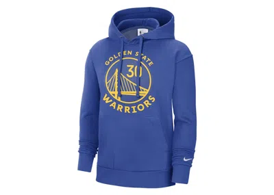 Pre-owned Nike Men's  Nba Golden States Warriors Curry Essential Loose Fit Hoodie In Blue