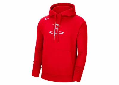 Pre-owned Nike Men's  Nba Houston Rockets Fleece Pullover Hoodie In Red