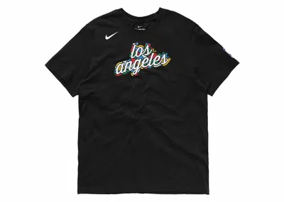 Pre-owned Nike Men's  Nba Los Angeles Clippers City Edition T-shirt In Black