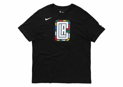 Pre-owned Nike Men's  Nba Los Angeles Clippers City Edition T-shirt In Black/white