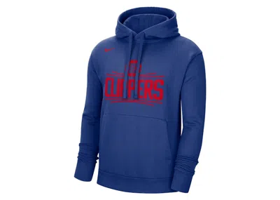 Pre-owned Nike Men's  Nba Los Angeles Clippers Essential Fleece Pullover Hoodie In Blue