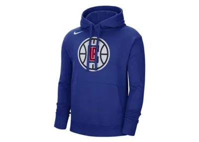 Pre-owned Nike Men's  Nba Los Angeles Clippers Fleece Pullover Hoodie In Blue