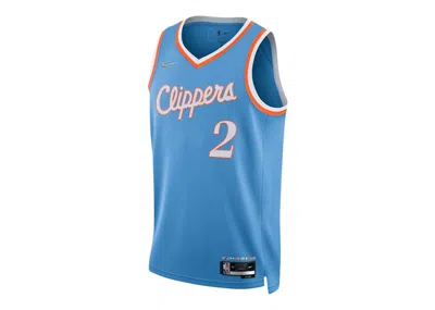 Pre-owned Nike Men's  Nba Los Angeles Clippers Kawhi Leonard Maillot City Edition Mixtape Swingman Jersey In Li In Multi