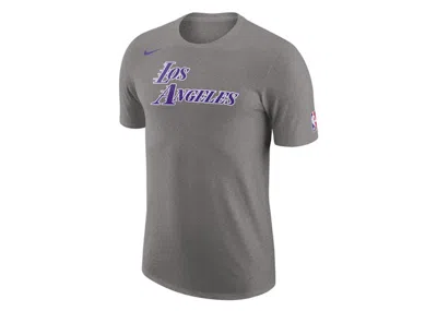 Pre-owned Nike Men's  Nba Los Angeles Lakers City Edition T-shirt In Grey/purple In Multi