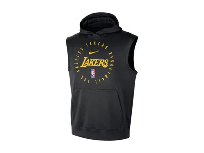 Pre-owned Nike Men's  Nba Los Angeles Lakers Drifit Loose Fit Sleeveless T-shirt In Black/yellow In Multi