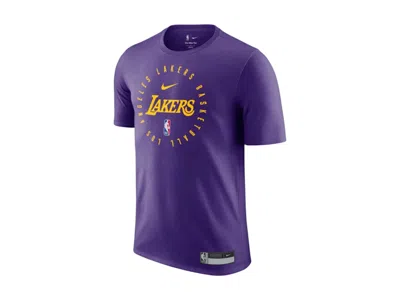 Pre-owned Nike Men's  Nba Los Angeles Lakers Drifit T-shirt In Purple/yellow In Multi