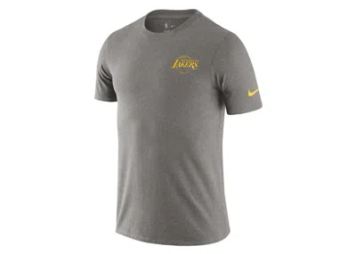 Pre-owned Nike Men's  Nba Los Angeles Lakers Essential T-shirt In Gray