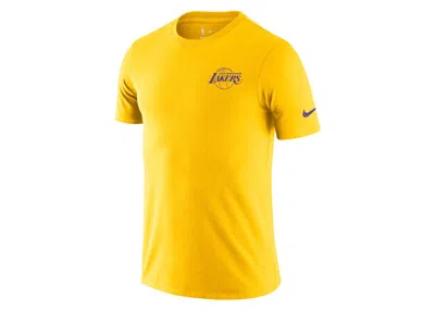 Pre-owned Nike Men's  Nba Los Angeles Lakers Essential T-shirt In Yellow