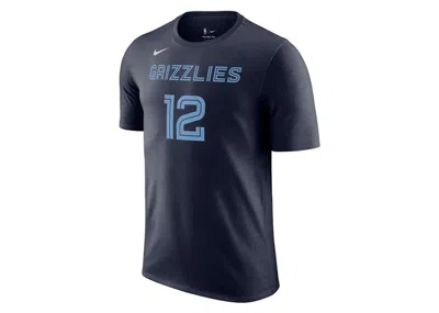 Pre-owned Nike Men's  Nba Memphis Grizzlies Ja Morant T-shirt In Dark Blue/light Blue In Multi