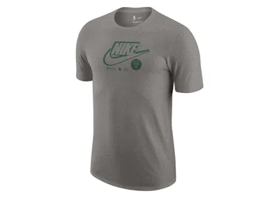 Pre-owned Nike Men's  Nba Milwaukee Bucks Essential Drifit Logo T-shirt In Grey/green In Multi