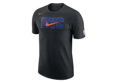 Pre-owned Nike Men's  Nba New York Knicks City Edition T-shirt In Black