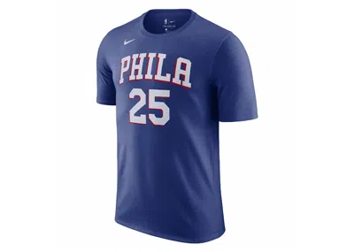 Pre-owned Nike Men's  Nba Philadelphia 76ers Ben Simmons T-shirt In Blue