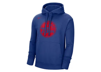 Pre-owned Nike Men's  Nba Philadelphia 76ers Essential Fleece Pullover Hoodie In Blue