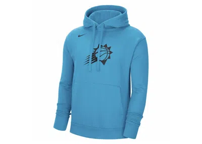 Pre-owned Nike Men's  Nba Phoenix Suns City Edition Fleece Pullover Loose Fit Hoodie In Dark Blue