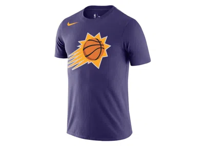Pre-owned Nike Men's  Nba Phoenix Suns Logo Drifit T-shirt In Purple