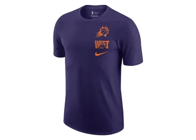 Pre-owned Nike Men's  Nba Phoenix Suns T-shirt In Purple/orange In Multi