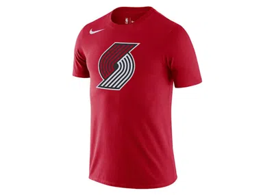 Pre-owned Nike Men's  Nba Portland Trail Blazers Logo T-shirt In Red