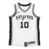 Nike Men's  Nba Retro Basketball Jersey/vest Sw Fan Edition Derozan 1 No. 0 White In Pink