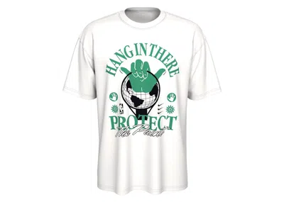 Pre-owned Nike Men's  Nba Team 31 Courtside Loose Fit T-shirt In White/green In Multi