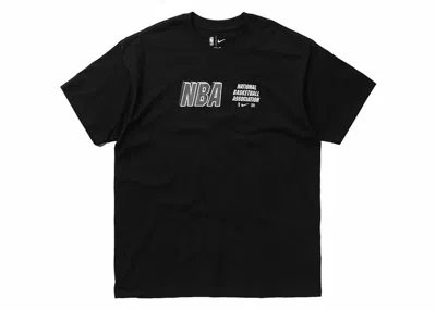 Pre-owned Nike Men's  Nba Team 31 Courtside Max 90 Loose Fit Short Sleeve T-shirt In Black