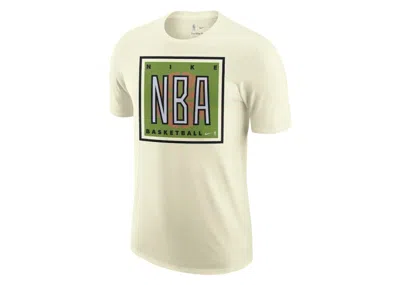 Pre-owned Nike Men's  Nba Team 31 Courtside Max 90 Loose Fit Short Sleeve T-shirt In White