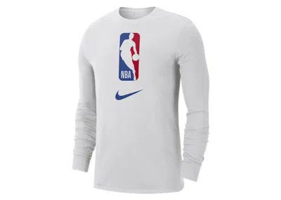 Pre-owned Nike Men's  Nba Team 31 Long Sleeve T-shirt In White